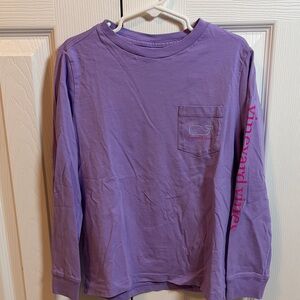 Vineyard Vines Lavender Long Sleeve Tee